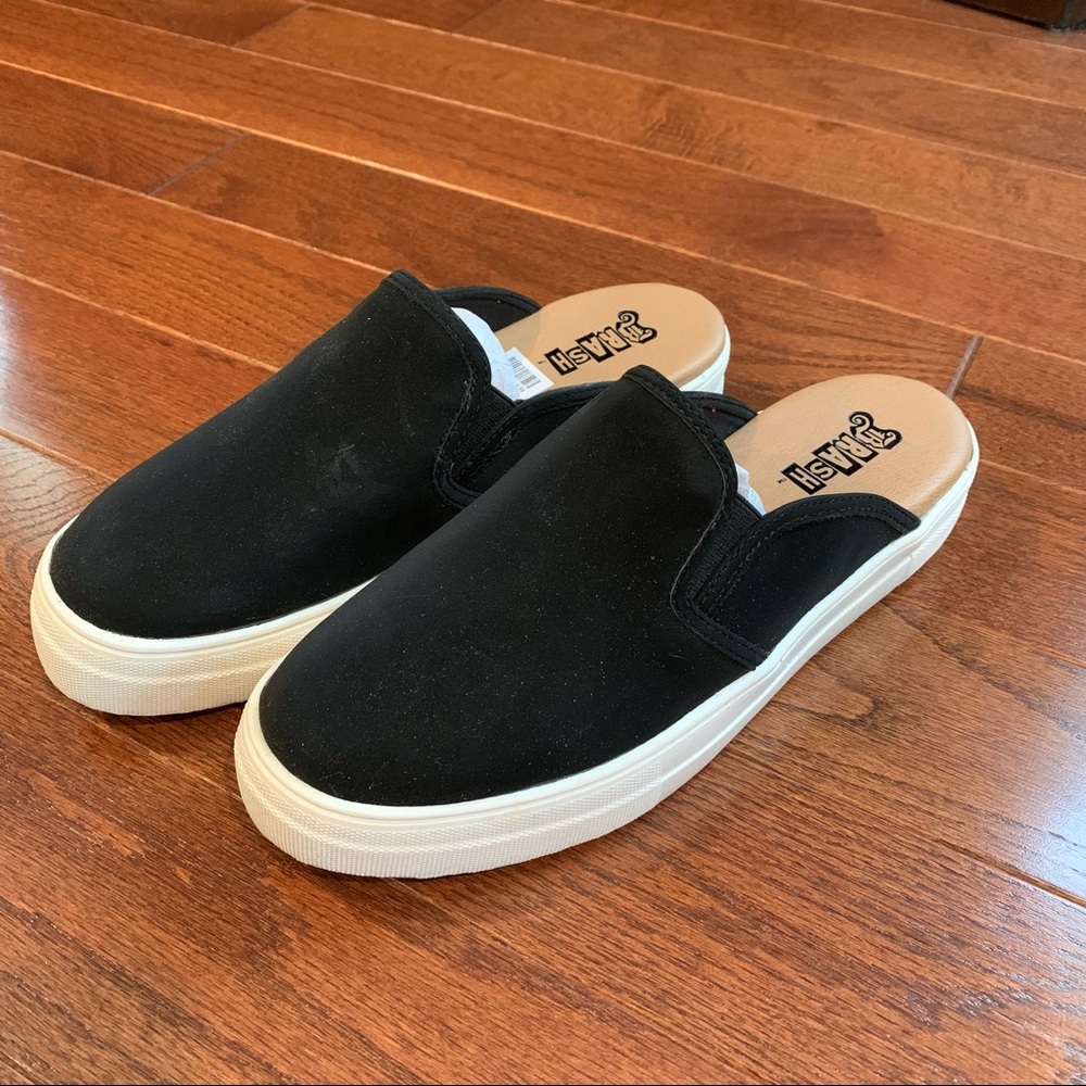 Black slip on shoes